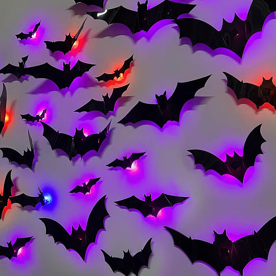 💥Only $14.99 Last Day Promotion!🎁3D Bat Design LED Decoration