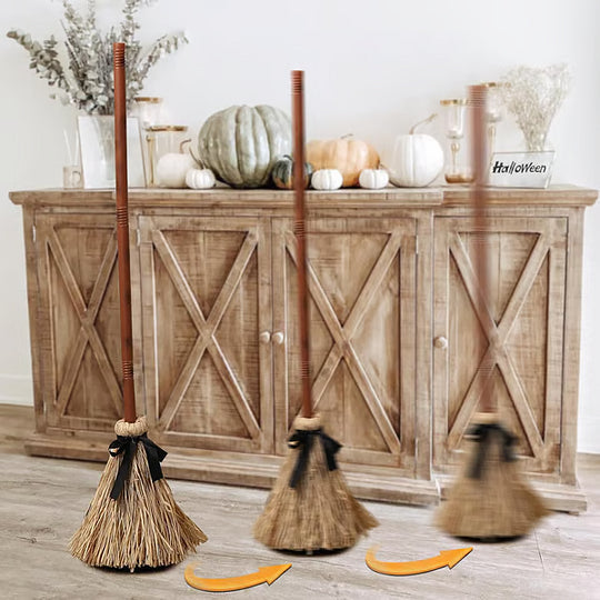 【💥Halloween Sale 49% OFF】🧙‍♀️🪄Floating Witch's Broom –Haunted Dancing Broom